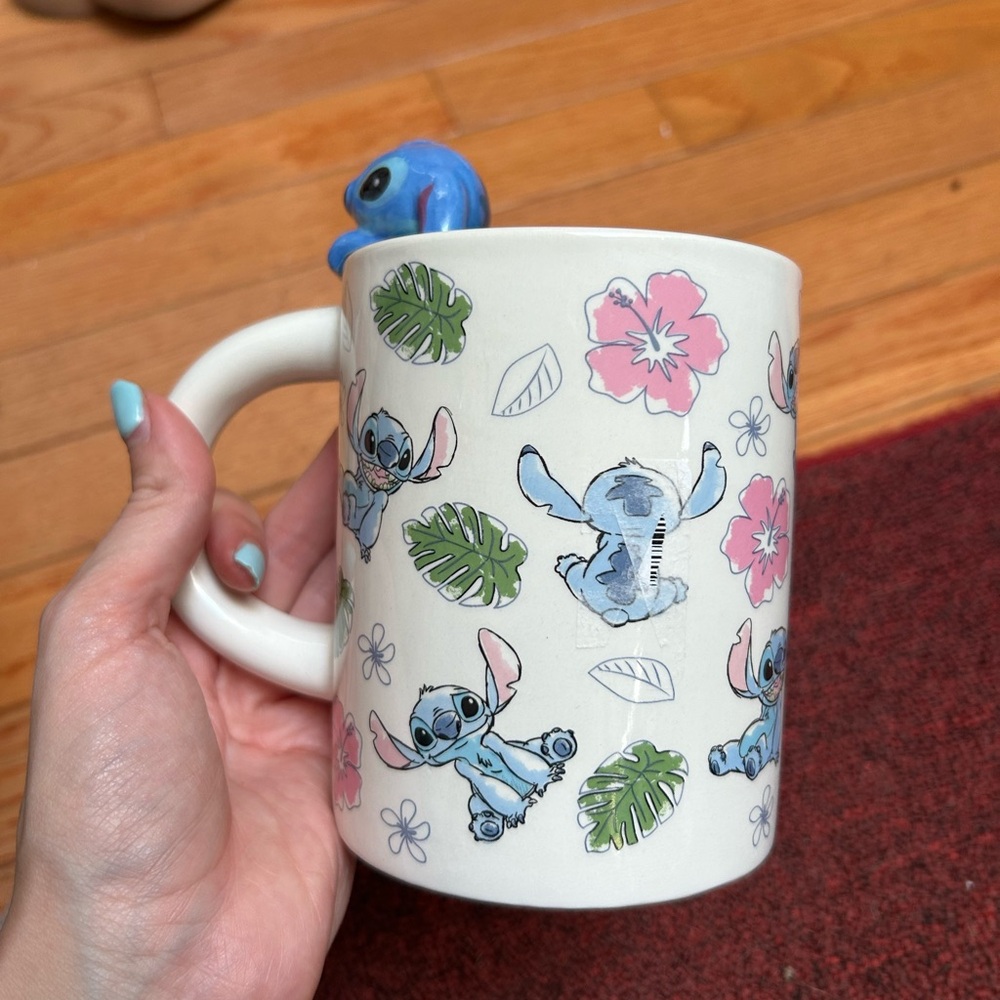 NWOT Stitch Floral Mug - Picture 4 of 4